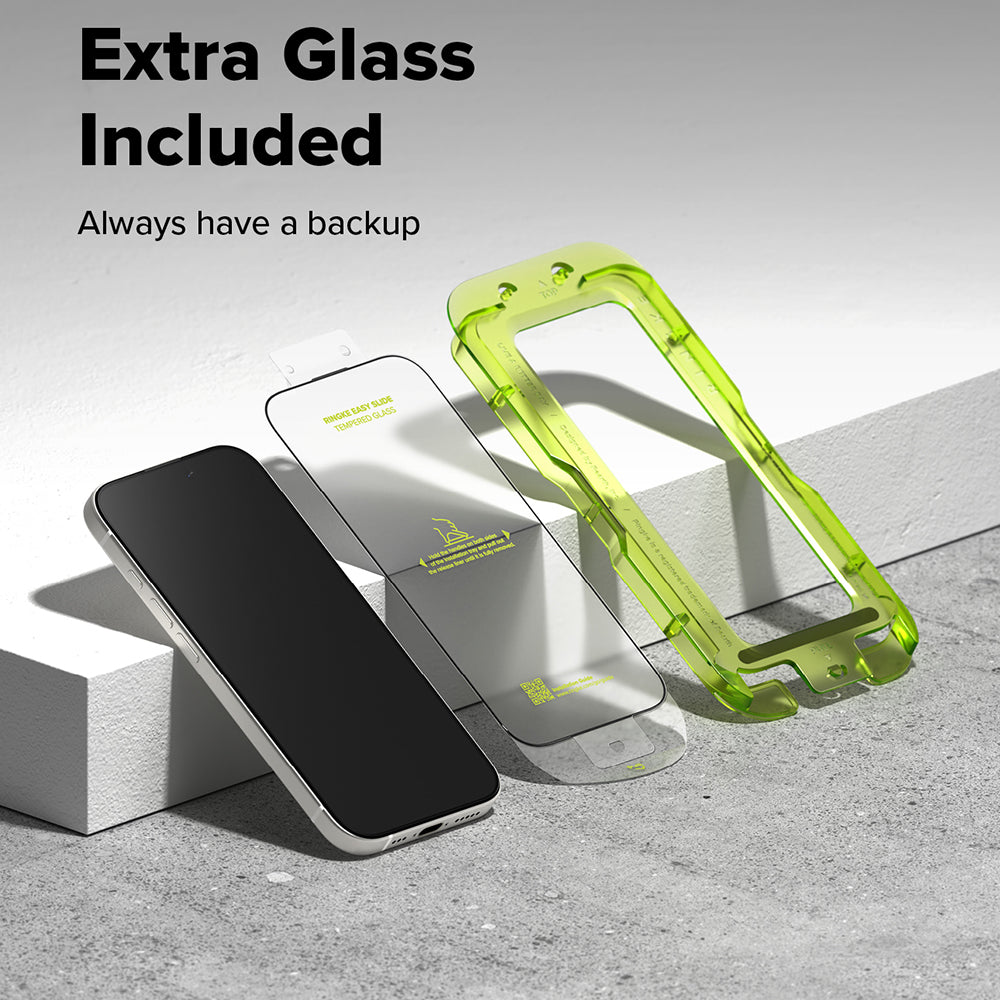 Zaštitna folija za ekran Ringke Easy Slide za Apple iPhone 18 Pro / 17 Pro, Kaljeno staklo, Puna ljepila, Set od 2 komada