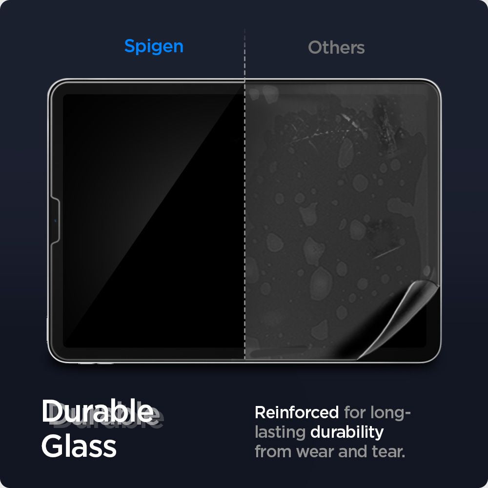 Zaštitna folija za ekran Spigen GlastR EZ FIT za Apple iPad Air (2022) / Pro 11 (2021) / Air (2020), Kaljeno staklo, Full Glue AGL02065