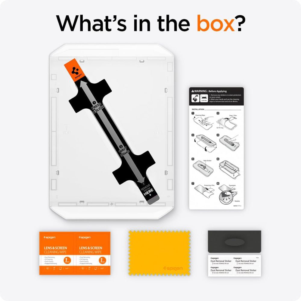 Zaštitna folija za ekran Spigen GlastR EZ FIT za Apple iPad Pro 13 (2024), Kaljeno staklo, Full Glue AGL07793