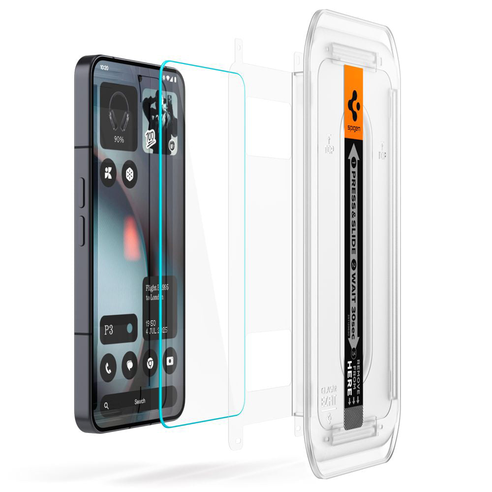 Zaštitna folija za ekran Spigen GlastR EZ FIT za Nothing Phone (3), Kaljeno staklo, Full Glue, Set od 2 komada AGL10165