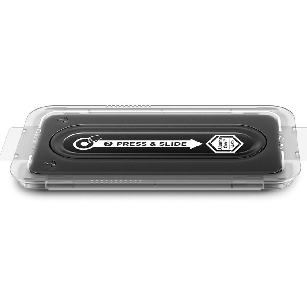 Zaštitna folija za ekran Spigen GlastR EZ FIT Pro HD za Samsung Galaxy S25 FE, Kaljeno staklo, Full Glue, Set 2 komada AGL10202