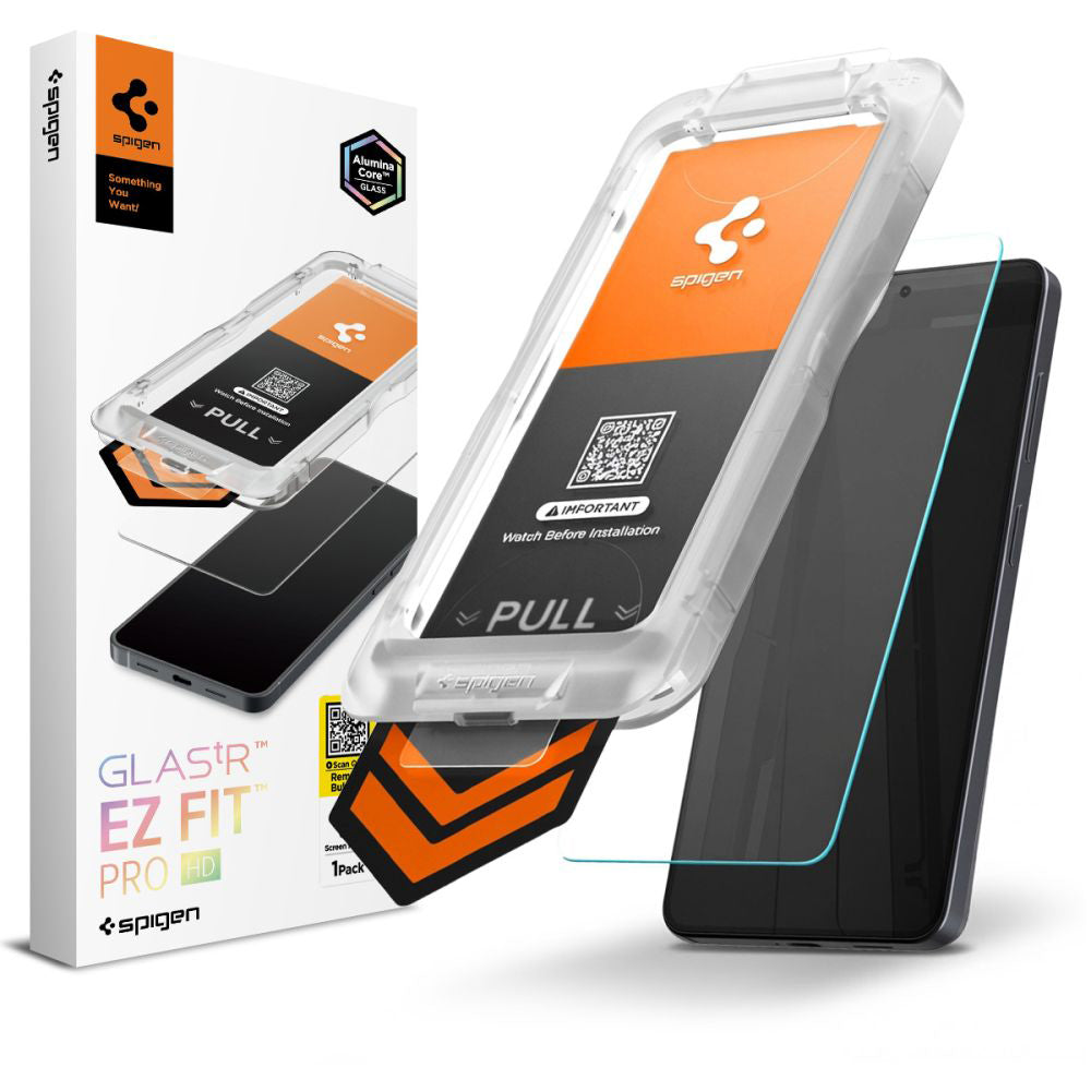 Zaštitna folija za ekran Spigen GlastR EZ FIT Pro HD za Samsung Galaxy S26 S942, Kaljeno staklo, Full Glue AGL11097