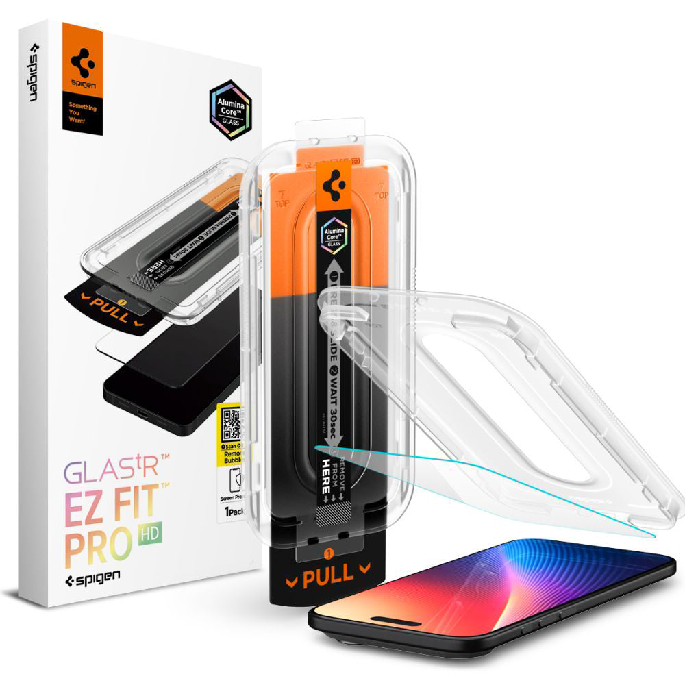 Zaštitna folija za ekran Spigen GlastR EZ FIT Pro za Apple iPhone 17 Air, Kaljeno staklo, Full Glue AGL09870