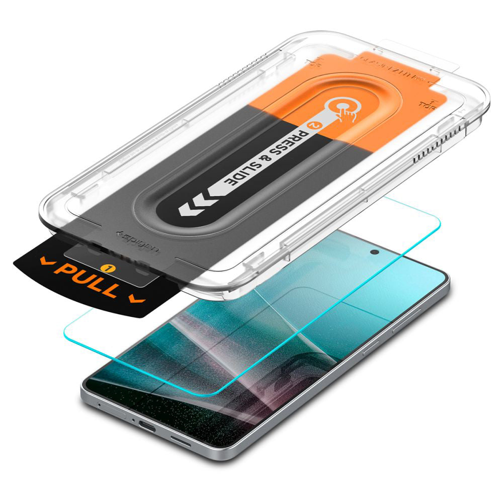 Zaštitna folija za ekran Spigen GlastR EZ FIT Pro za Samsung Galaxy S25 Edge S937, Kaljeno staklo, Full Glue
