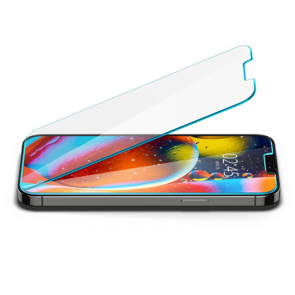 Zaštitna folija za ekran Spigen GlastR Slim za Apple iPhone 17e / 16e / 14 / 13 Pro, Kaljeno staklo, Full Glue