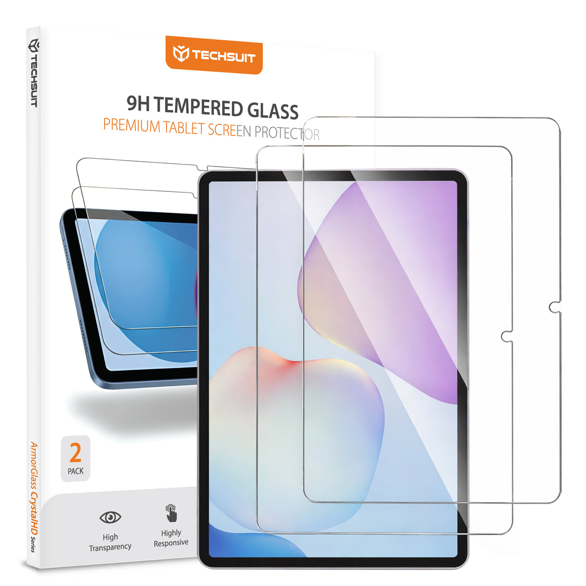 Zaštitna folija za ekran Techsuit ArmorGlass CrystalHD za Huawei MatePad 11.5 (2025), Kaljeno staklo, Full Glue, Set od 2 komada
