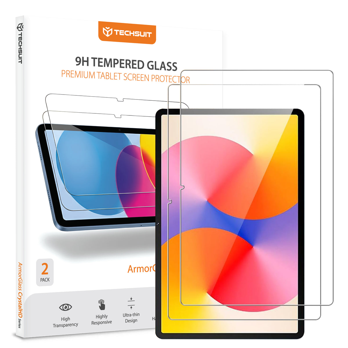 Zaštitna folija za ekran Techsuit ArmorGlass CrystalHD za Huawei MatePad SE 11, Kaljeno staklo, Full Glue, Set od 2 komada