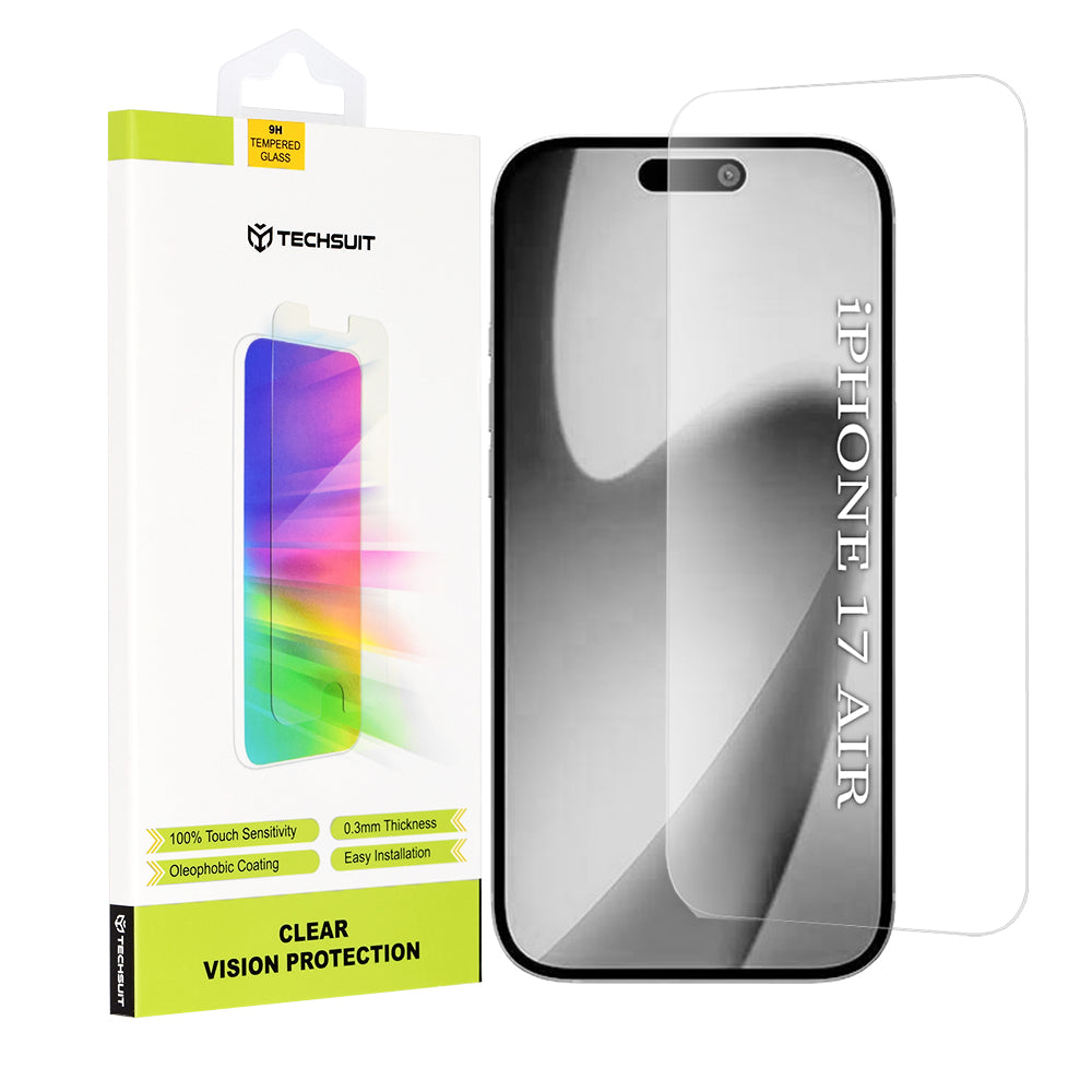 Zaštitna folija za ekran Techsuit Clear Vision za Apple iPhone 17 Air, Kaljeno staklo, Full Glue