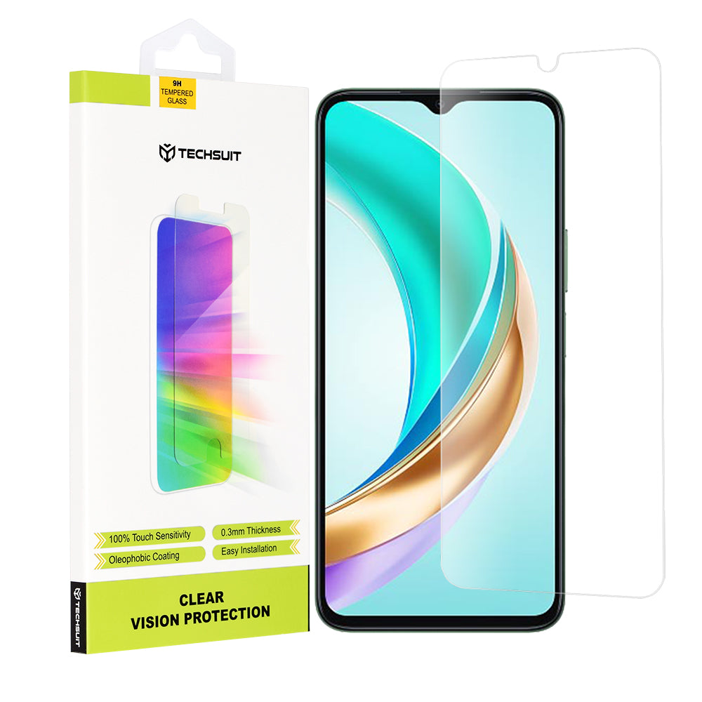 Zaštitna folija za ekran Techsuit Clear Vision za Honor X6b, Kaljeno staklo, Full Glue