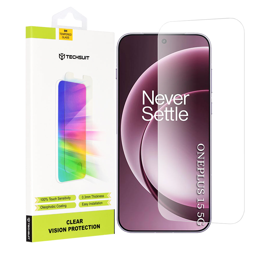 Zaštitna folija za ekran Techsuit Clear Vision za OnePlus 15, Kaljeno staklo, Full Glue