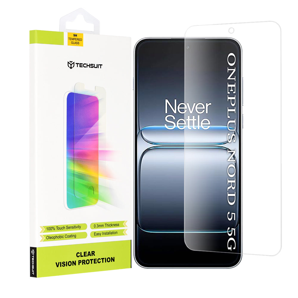 Zaštitna folija za ekran Techsuit Clear Vision za OnePlus Nord 5, Kaljeno staklo, Full Glue