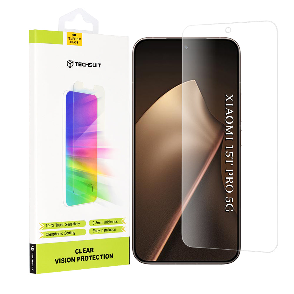 Zaštitna folija za ekran Techsuit Clear Vision za Xiaomi 15T Pro, Kaljeno staklo, Full Glue