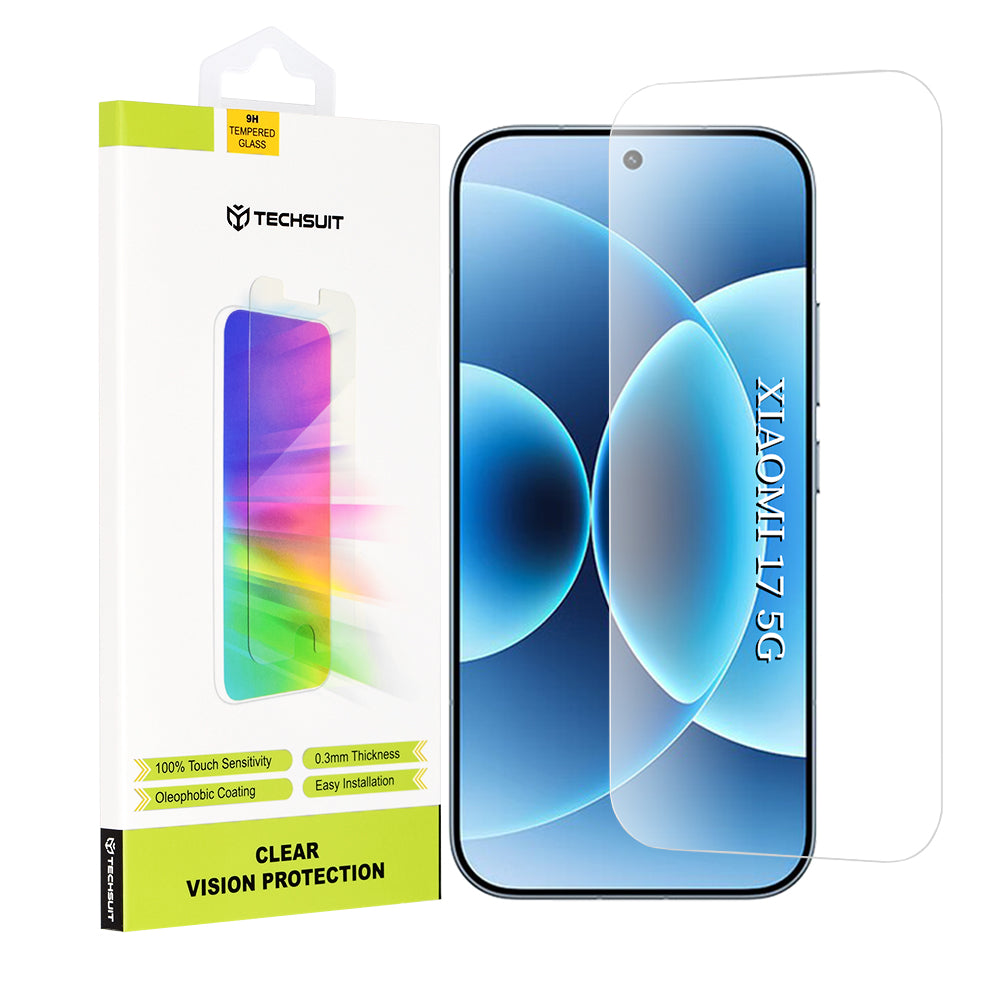 Zaštitna folija za ekran Techsuit Clear Vision za Xiaomi 17, Kaljeno staklo, Full Glue