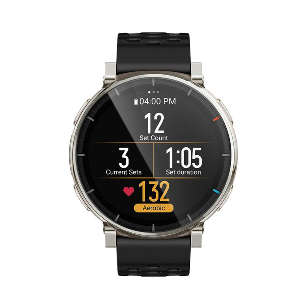 Zaštitna folija za ekran Techsuit Nano Flex za Amazfit Active 3 Premium, Plastika, Set od 2 komada, Crna