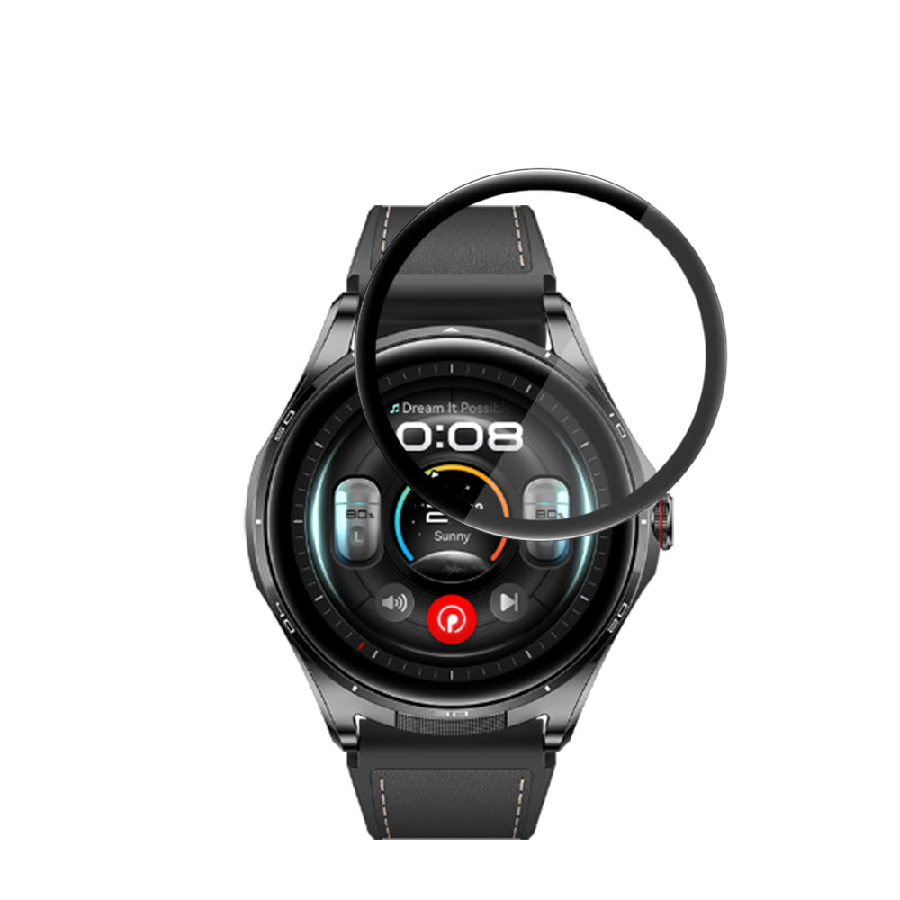 Zaštitna folija za ekran Techsuit Nano Flex za Huawei Watch Buds 2, Plastika, Set od 2 komada, Crna