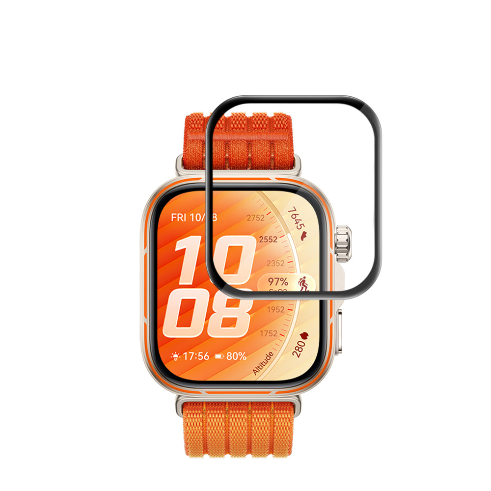 Zaštitna folija za ekran Techsuit Nano Flex za Huawei Watch Fit 5 Pro, Plastika, Set od 2 komada, Crna