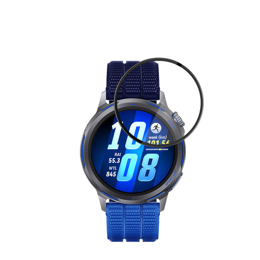 Zaštitna folija za ekran Techsuit Nano Flex za Huawei Watch GT Runner 2, Plastika, Set od 2 komada, Crna