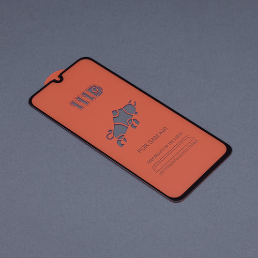 Zaštitna folija za ekran Techsuit za Samsung Galaxy A40 A405, Kaljeno staklo, Full Glue, 111D, Crna