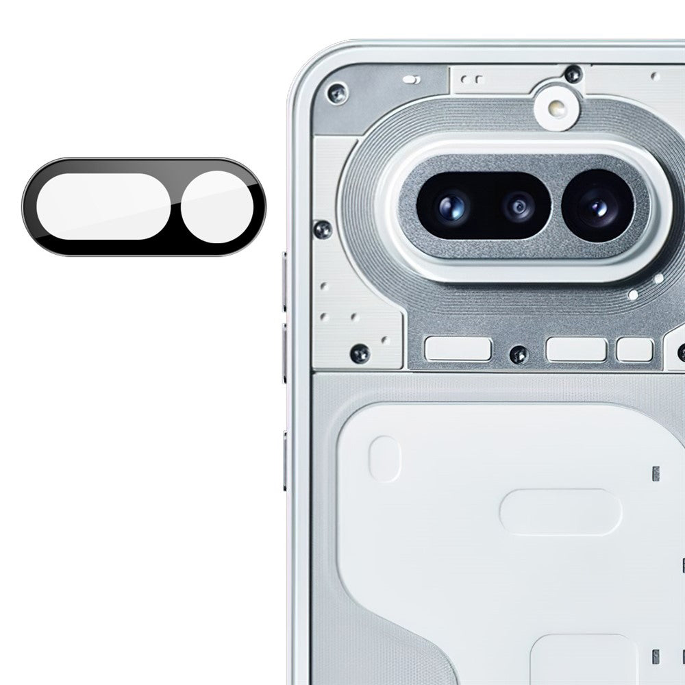 Zaštitna folija za stražnju kameru Techsuit za Nothing Phone (4a), kaljeno staklo, crna