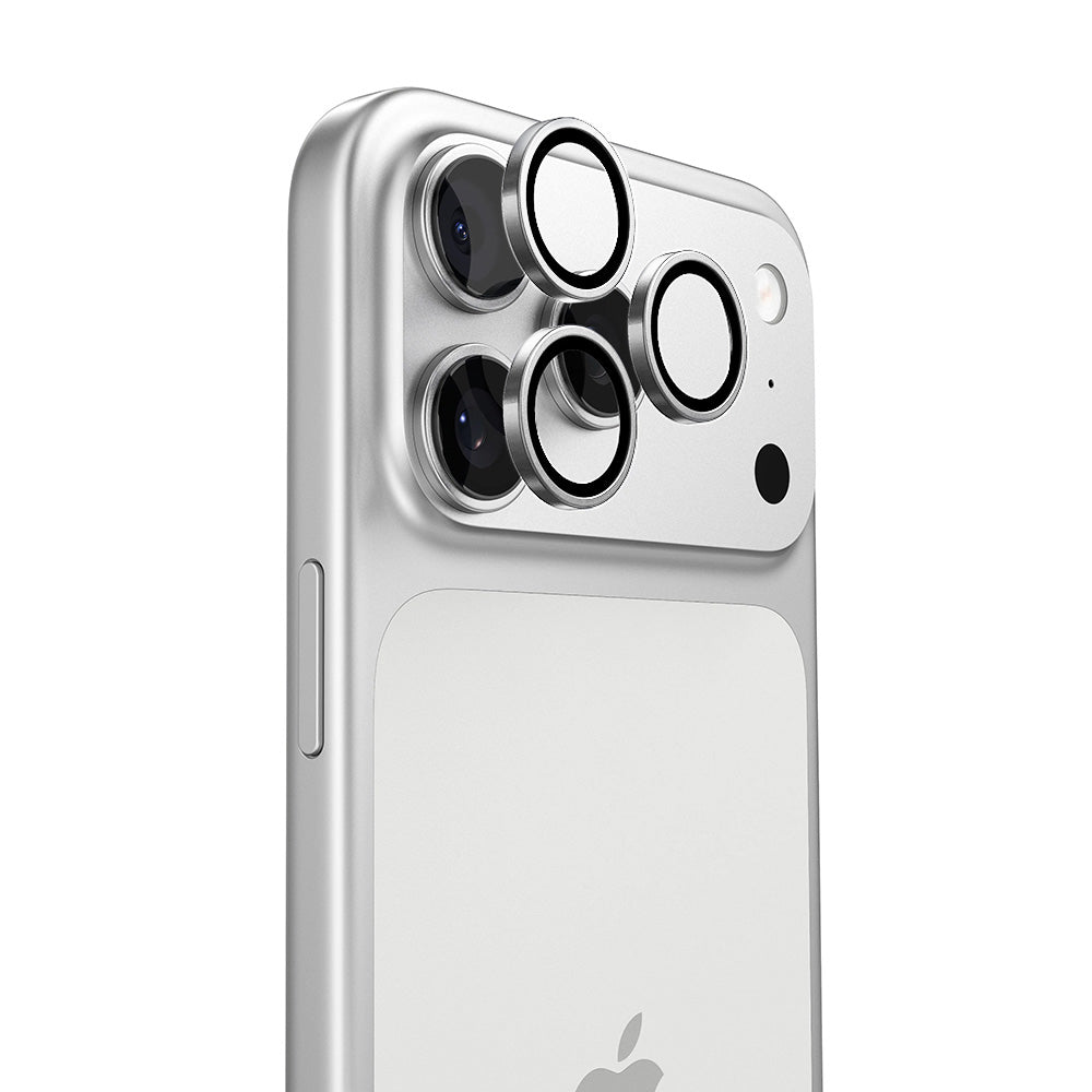 Zaštitna folija za stražnju kameru Torras Lensguard za Apple iPhone 17 Pro Max / 17 Pro, Kaljeno staklo, Srebrna