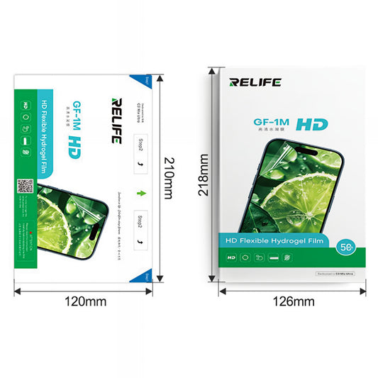 Hidrogel / TPU folija Relife GF-1M za UV vakuumski laminator Sunshine C3 Mix Ultra, 120mm x 210mm, Set 50 komada