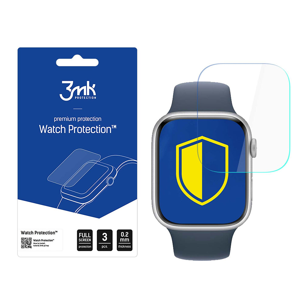 Folija za zaštitu 3MK Arc za Apple Watch Series 11 46mm, Set 3 komada, Plastika
