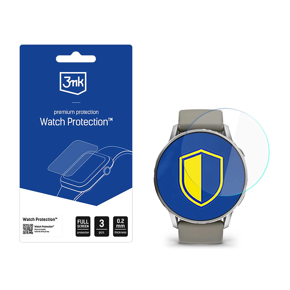 Folija zaštite 3MK Arc za Garmin Venu 4 45mm, Set 3 komada, Plastika
