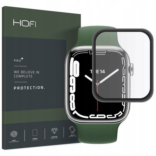 Folija zaštite HOFI PRO+ za Apple Watch 45mm Series, Plastika, Crna HOFI161BLK