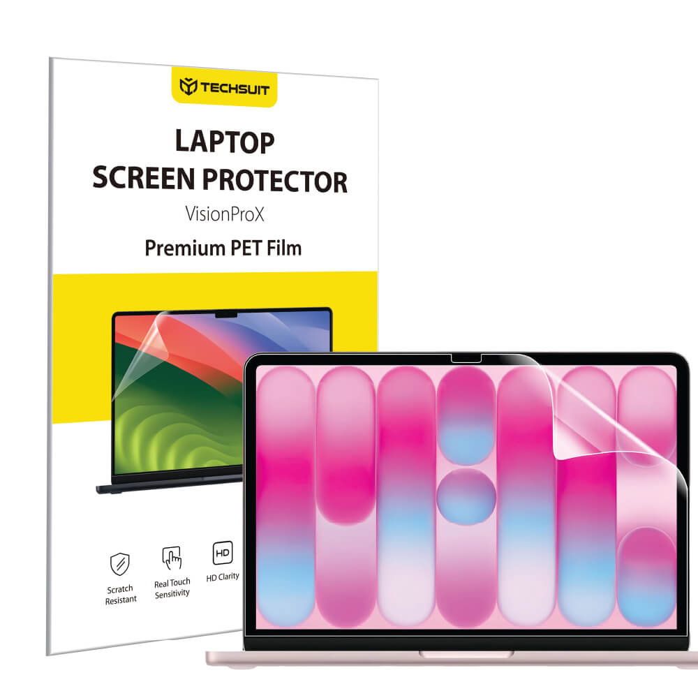 Matte zaštitna folija za ekran protiv plavog svjetla Techsuit VisionProX za Apple MacBook Neo 13 inča, plastika