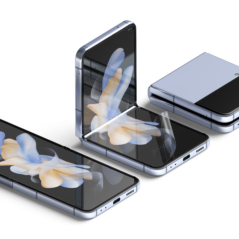 Zaštitna folija za unutarnji ekran Ringke Dual Easy za Samsung Galaxy Z Flip4 F721, Plastika, Set od 2 komada