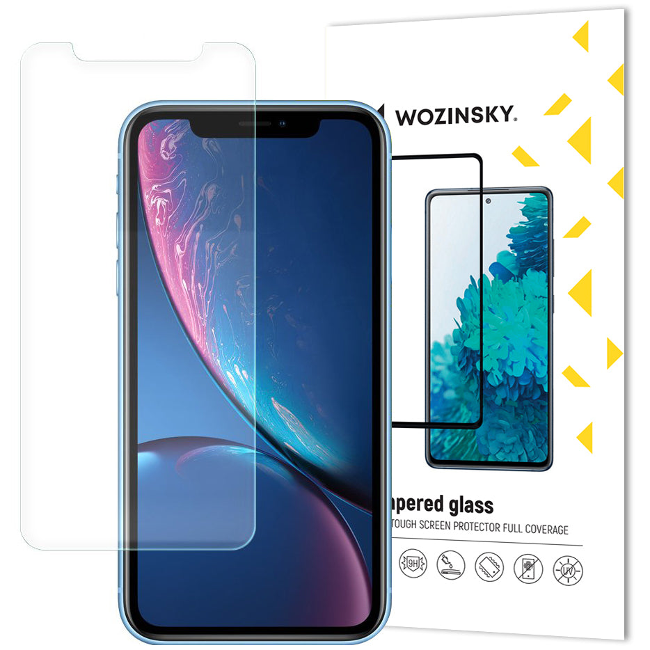 Zaštitna folija za ekran WZK za Apple iPhone 11 / XR, Kaljeno staklo, Pun ljepilo