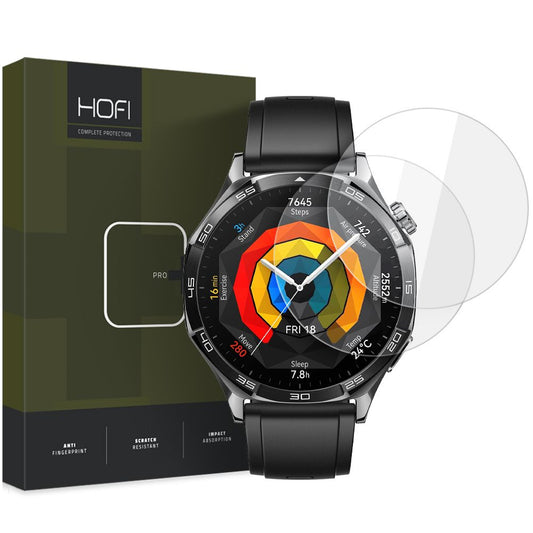 Zaštitna folija HOFI Glass PRO+ za Huawei Watch GT 5 46mm, Set od 2 komada, Kaljeno staklo