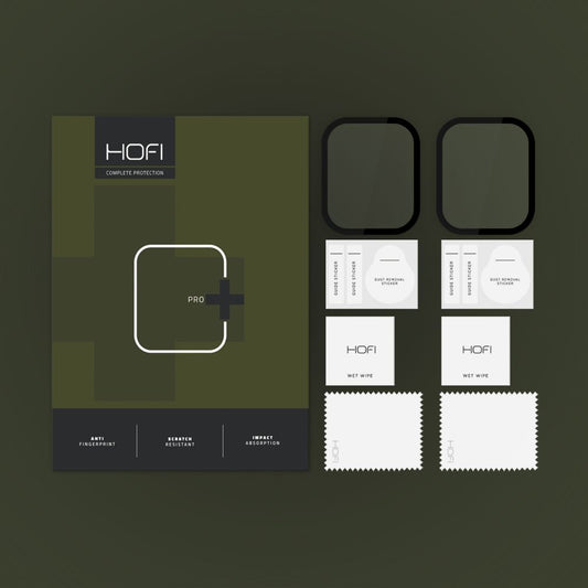 Folija zaštite HOFI Hybrid PRO+ za Apple Watch 41mm Series, Set od 2 komada, Plastika, Crna