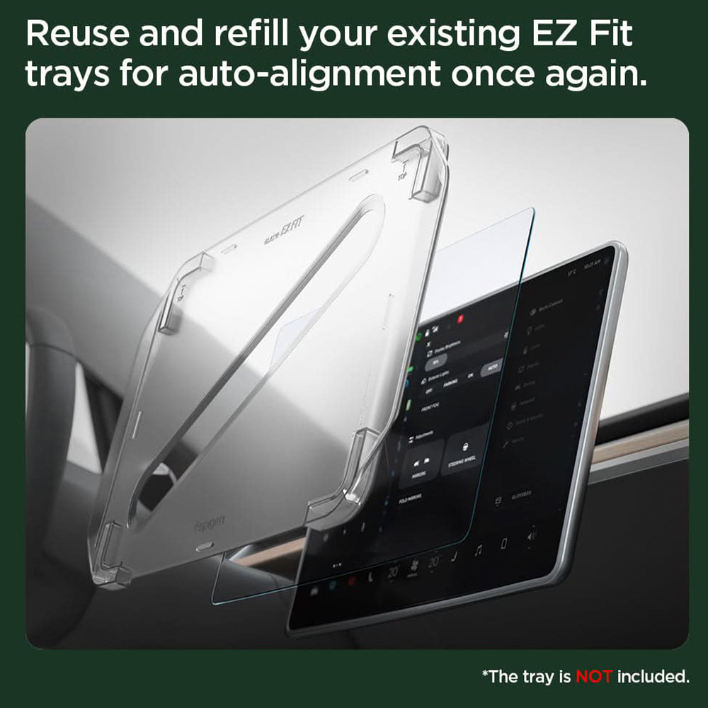 Zaštitna folija Spigen GlastR EZ FIT Anti-Glare za Navigaciju Tesla 3 (2021 - 2023), Kaljeno Staklo AGL04338