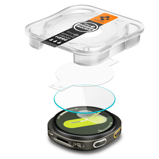 Zaštitna folija Spigen GlastR EZ FIT za Samsung Galaxy Watch8 40mm, Set od 2 komada, Kaljeno staklo AGL09876