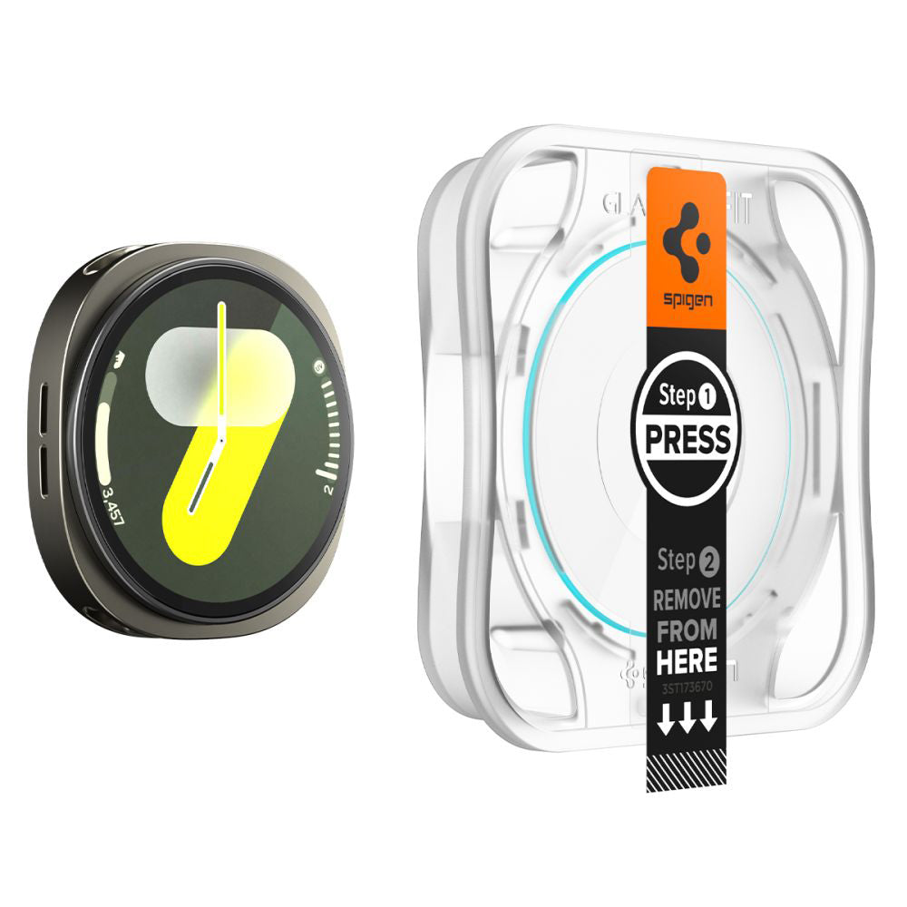 Zaštitna folija Spigen GlastR EZ FIT za Samsung Galaxy Watch8 40mm, Set od 2 komada, Kaljeno staklo AGL09876