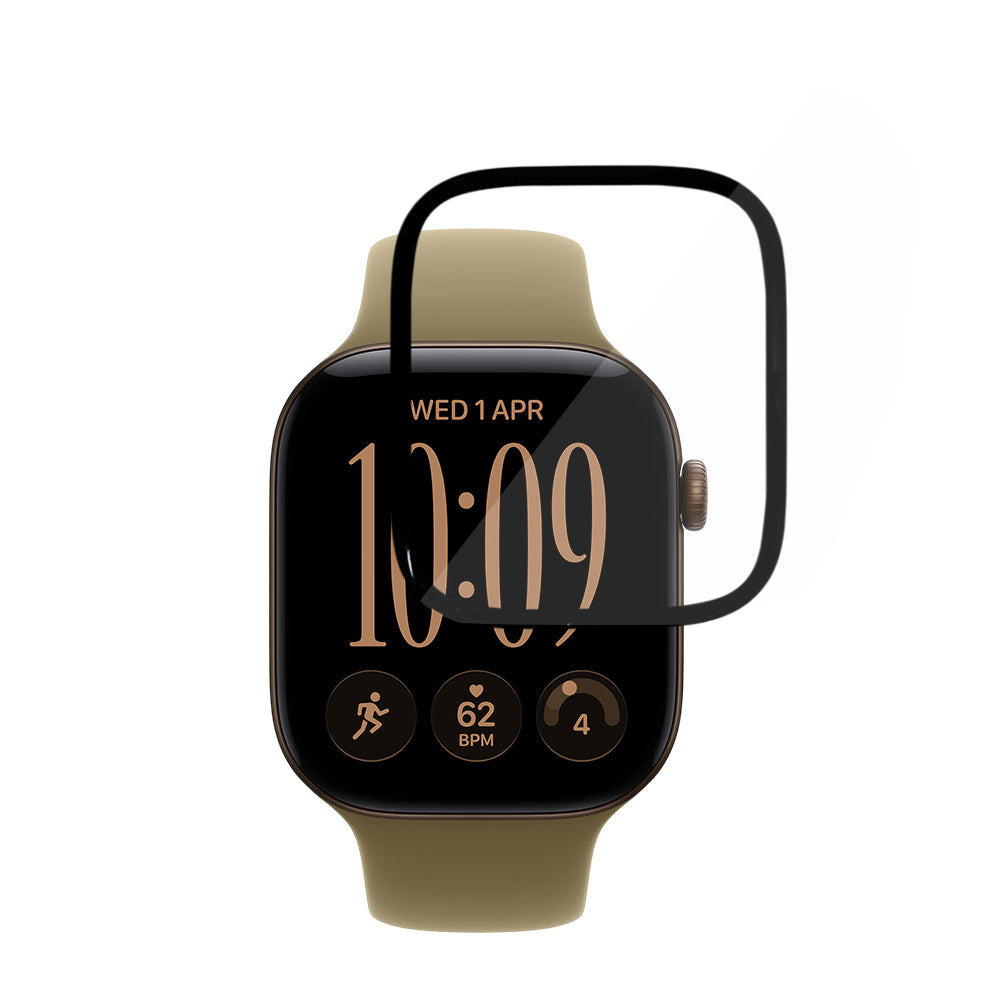 Zaštitna folija Techsuit Nano Flex za Apple Watch Series 12 42 mm, plastika, set od 2 komada, crna