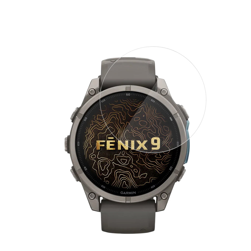 Zaštitna folija Techsuit Nano Flex za Garmin Fenix 9 Pro 47mm / Fenix 9 47mm, Set 2 komada, Plastika, Crna