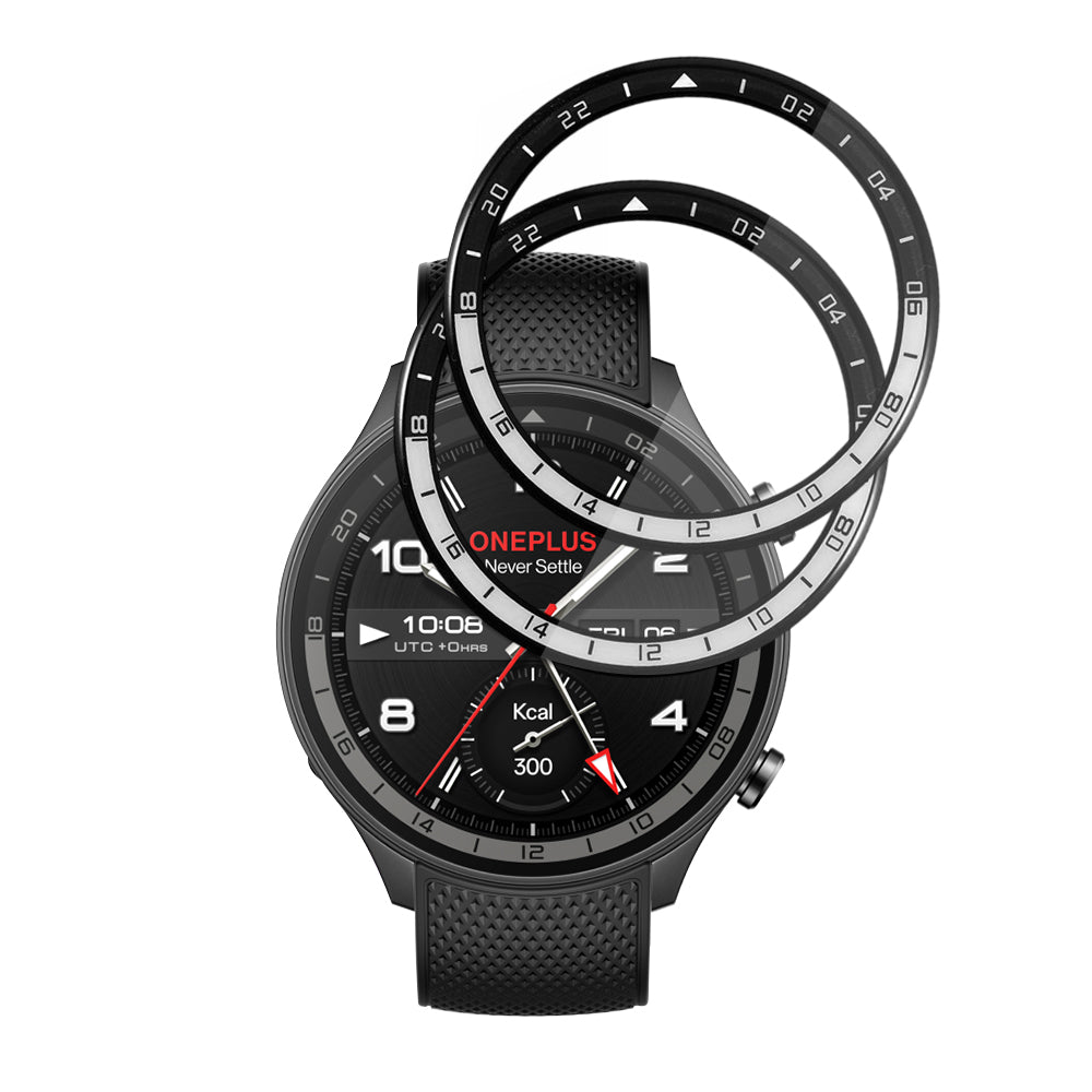 Folija za zaštitu Techsuit Nano Flex za OnePlus Watch 2R, Set 2 komada, Plastika, Crna