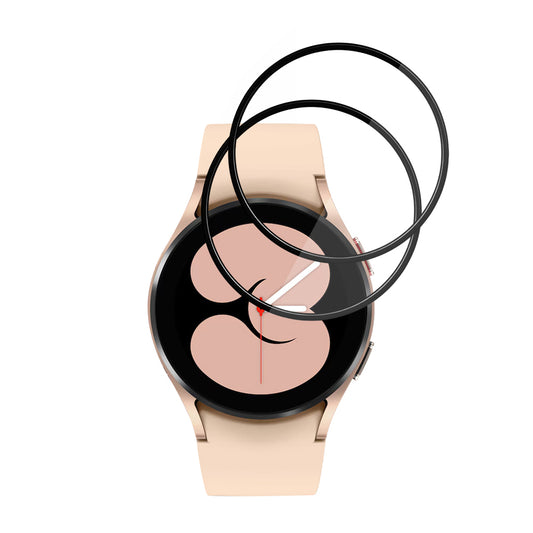 Folija za zaštitu Techsuit Nano Flex za Samsung Galaxy Watch4 40mm, Set 2 komada, Plastika, Crna
