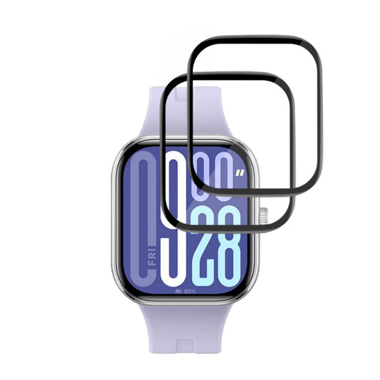 Folija za zaštitu Techsuit Nano Flex za Xiaomi Redmi Watch 5, Set 2 komada, Plastika, Crna