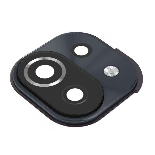 Blitz staklo - Stražnje staklo kamere Xiaomi Mi 11 Lite 5G / 11 Lite, s okvirom, crno