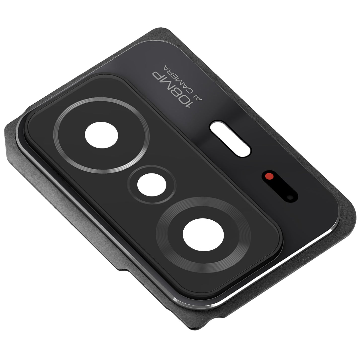 Stražnje staklo kamere Xiaomi 11T / 11T Pro, s okvirom, crno