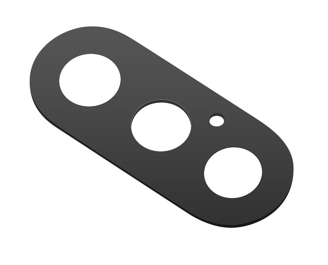 Stražnje staklo kamere Apple iPhone XS / X, crno