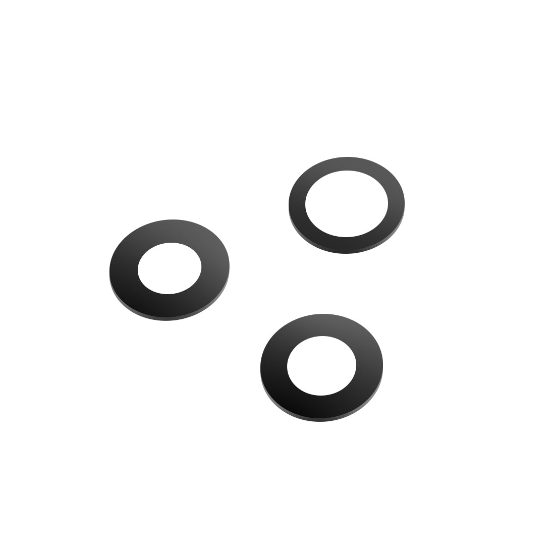 Staklo stražnje kamere Apple iPhone 12 Pro Max, Wide + UltraWide + Telephoto, Crno