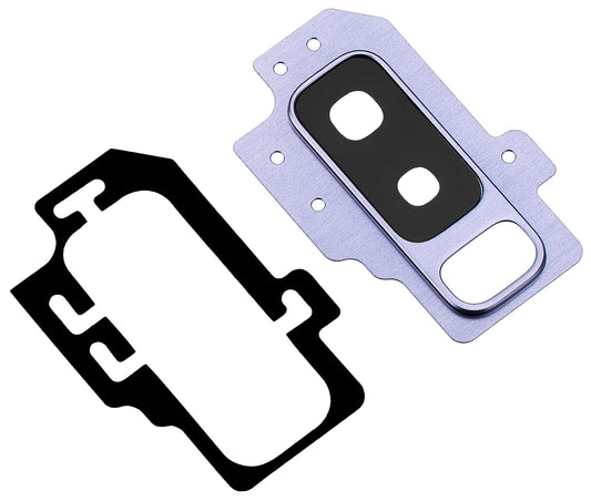 Stražnje Staklo Kamere za Samsung Galaxy S9+ G965, s Okvirom, Plavo