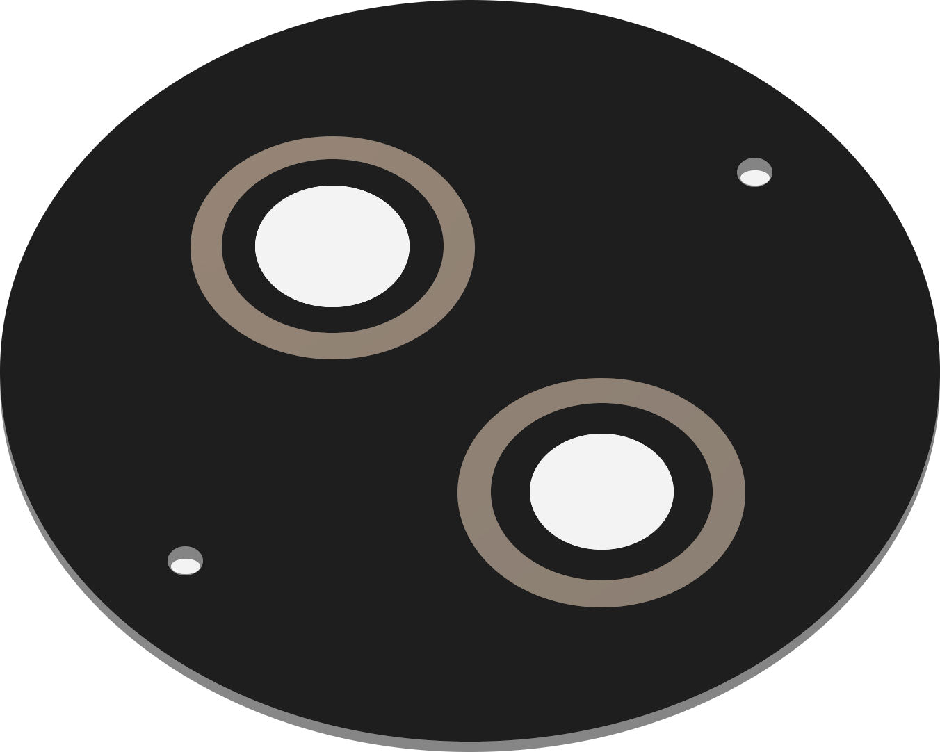 Stražnja leća kamere za HMD 110 / Nokia 110 (2024), crna