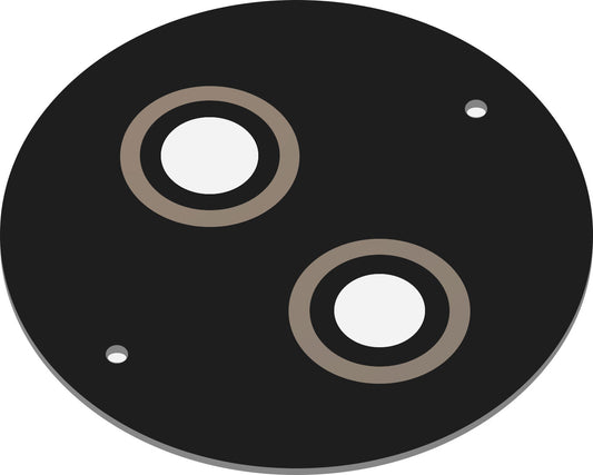 Stražnja leća kamere za HMD 110 / Nokia 110 (2024), crna