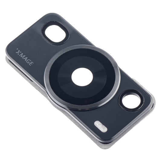 Staklo stražnje kamere Huawei P60 Pro, Wide + UltraWide + Telephoto + Blitz, s okvirom, crno