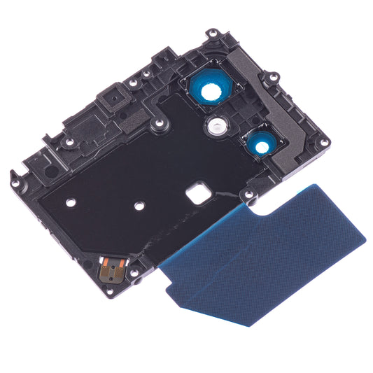 Staklo stražnje kamere Xiaomi Redmi 12C, Wide+Depth + Blitz, s okvirom, crno